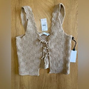 Astr Tan Knit Tank Top